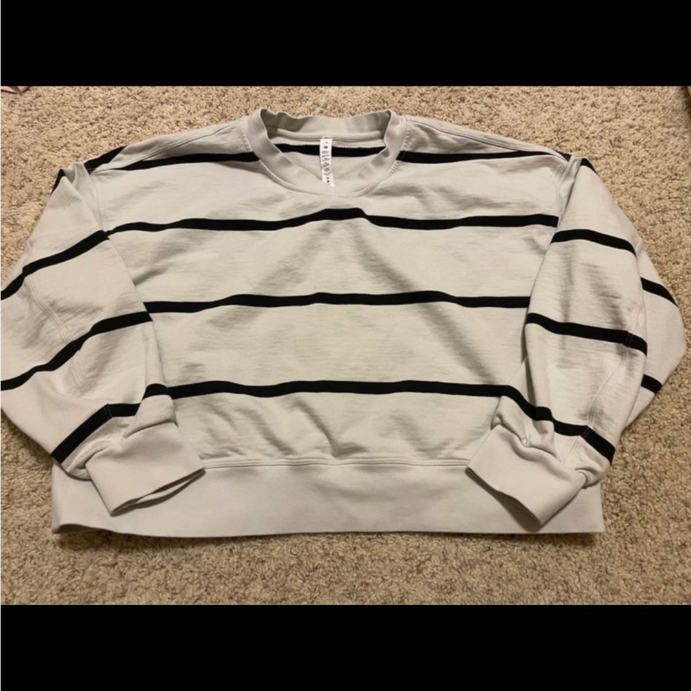 Striped Black and White Women's Top